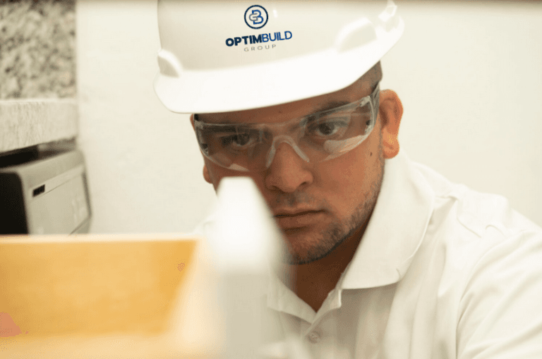 Optim Build Group technician at a Tampa home